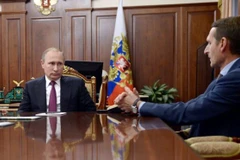 Tổng thống Vladimir Putin đã có cuộc gặp với ông Naryshkin tại Điện Kremlin. (Nguồn: EPA) 