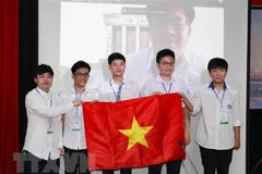 Cả 6 thí sinh Việt Nam tham dự Olympic Toán học quốc tế 2021 đều giành huy chương. (Ảnh: Thanh Tùng/TTXVN)