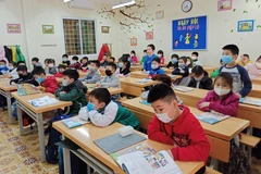 Giờ học của học sinh Trường Tiểu học Thanh Liệt. Thanh Trì, Hà Nội. (Ảnh minh họa: Phạm Mai/Vietnam+)