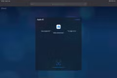 Màn hình đăng nhập Face ID mới cho iCloud.com trên iPad Pro 12,9 inch (2018). (Nguồn: macrumors.com)