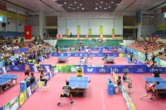 Toàn cảnh khu vực thi đấu. (Ảnh: Tiên Minh/TTXVN)