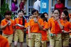 Tưng bừng các hoạt động vì 'niềm vui uống sữa ở trường' nhân dịp 1/6