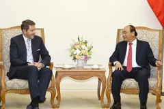 Thủ tướng Nguyễn Xuân Phúc tiếp ông Harald Mahrer, Chủ tịch Phòng Kinh tế Cộng hoà Áo. (Ảnh: Thống Nhất/TTXVN)