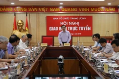 Ủy viên Bộ Chính trị, Bí thư Trung ương Đảng, Trưởng Ban Tổ chức Trung ương Phạm Minh Chính phát biểu chỉ đạo hội nghị. (Nguồn: TTXVN)