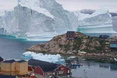 Ảnh tư liệu: Băng trên đảo Greenland ngày 13/7/2018. (Nguồn: AFP/ TTXVN)