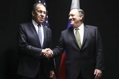 Ngoại trưởng Nga Sergei Lavrov và người đồng cấp Mỹ Mike Pompeo. (Nguồn: TASS)