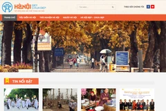 Giao diện trang web hanoidep.vn
