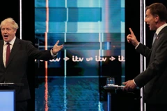 Hai ông Boris Johnson và Jeremy Hunt tranh luận 'nảy lửa' về vấn đề Brexit. (Nguồn: news.sky.com)