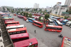 Bến xe Giáp Bát, Hà Nội. (Ảnh: Huy Hùng/TTXVN) 
