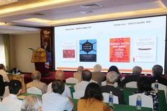 Quang cảnh lễ công bố kết quả bình chọn Giải sách hay lần thứ IX, năm 2019. (Ảnh: Thanh Vũ/TTXVN)