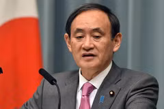 Chánh Văn phòng Nội các Nhật Bản Yoshihide Suga. (Nguồn: AFP)