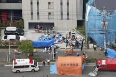 Hiện trường vụ tấn công. (Nguồn: Kyodo)