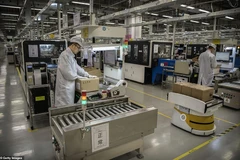 Bên trong một nhà máy của Huawei ở Trung Quốc. (Nguồn: Getty Images)