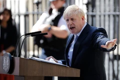 Tân Thủ tướng Anh Boris Johnson phát biểu tại London ngày 24/7/2019. (Nguồn: AFP/TTXVN)