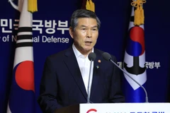 Bộ trưởng Quốc phòng Hàn Quốc Jeong Kyeong-doo phát biểu tại thủ đô Seoul ngày 20/6/2019. (Nguồn: Yonhap/TTXVN)