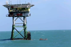 Nhà giàn DK1/10. (Ảnh: Thành Đạt/TTXVN)