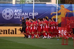 Đội tuyển Việt Nam tập luyện. (Nguồn: VFF)