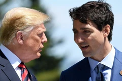 Tổng thống Mỹ Donald Trump và Thủ tướng Canada Justin Trudeau. (Nguồn: The Inquisitr)