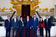 Thủ tướng Nguyễn Xuân Phúc tiếp ông Denis Moncada, Bộ trưởng Ngoại giao Nicaragua đang thăm chính thức Việt Nam. (Ảnh: Thống Nhất/TTXVN)