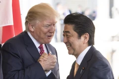 Thủ tướng Nhật Bản Shinzo Abe và Tổng thống Mỹ Donald Trump. (Nguồn: UPI)