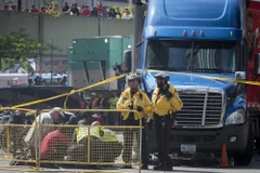 Khu vực hiện trường xảy ra vụ nổ súng. (Nguồn: AP)