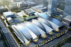 Trung tâm triển lãm quốc tế Songdo Covensia ở thành phố Incheon, nơi diễn ra diễn đàn.