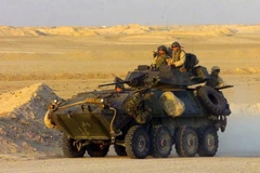 Xe thiết giáp hạng nhẹ của Canada. (Nguồn: middleeasteye.net)