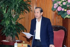 Phó Thủ tướng Trương Hoà Bình phát biểu. (Ảnh: Phạm Kiên/TTXVN) 