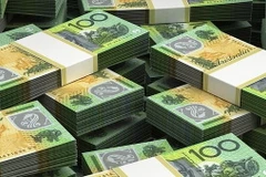 Các tờ tiền 100 AUD. (Nguồn: millionaireonheels.com)