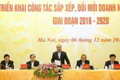 Thủ tướng Nguyễn Xuân Phúc phát biểu chỉ đạo. (Ảnh: Thống Nhất/TTXVN)