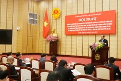 Phó Thủ tướng Thường trực Chính phủ Trương Hòa Bình phát biểu tại hội nghị. (Ảnh: An Đăng/TTXVN)