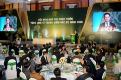 Quang cảnh Hội nghị Hợp tác phát triển vùng Kinh tế trọng điểm Bắc bộ năm 2016. (Ảnh: Quang Quyết/TTXVN)