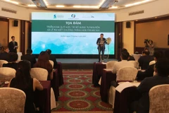 Tọa đàm giới thiệu Chương trình Hưu trí An vui, do Công ty cổ phần Quản lý quỹ đầu tư Dragon Capital Việt Nam (DCVFM) tổ chức, ngày 27/4. (Ảnh: Vietnam+)