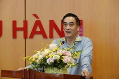 Thứ trường Bộ Tài chính-Trần Xuân Hà phát biểu tại Tại Hội nghị trực tuyến với các địa phương về “Thúc đẩy giải ngân vốn đầu tư công từ nguồn vốn ODA, vay ưu đãi nước ngoài 5 tháng.” (Ảnh: Vietjnam+)