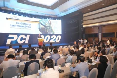 Toàn cảnh lễ công bố Chỉ số năng lực cạnh tranh cấp tỉnh năm 2020. (Ảnh: Minh Quyết/TTXVN)