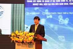 Phó trưởng Ban Kinh tế Trung ương, ông Đỗ Ngọc An phát biểu tại hội thảo. (Ảnh: Vietnam+)