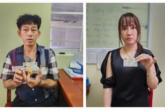 Qua xét nghiệm nhanh, cả hai dương tính với chất ma túy. (Nguồn: báo Tiền Phong)