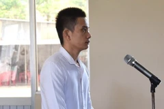 Bị cáo Nguyễn Văn Sịl trước vành móng ngựa. (Nguồn: báo Bạc Liêu)