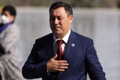 Tổng thống Kyrgyzstan Sadyr Japarov. (Ảnh: AFP/TTXVN)