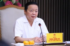 Phó Thủ tướng Trần Hồng Hà phát biểu chỉ đạo. (Ảnh: Văn Điệp/TTXVN)