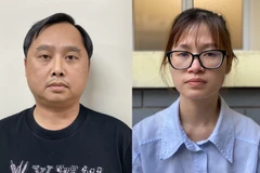 Bị can Đỗ Thành Nhân (trái) và bị can Trịnh Thị Thúy Linh. (Nguồn: Bộ Công an)