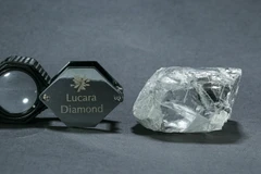 Viên kim cương trắng. (Nguồn: Lucara Diamond)