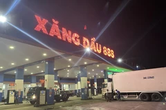 Một điểm bán xăng trên địa bàn tỉnh Thanh Hóa phục vụ người dân. (Ảnh: Đức Duy/Vietnam+)