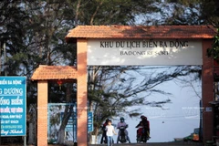 Khu du lịch biển Ba Động thuộc xã Trường Long Hòa, huyện Duyên Hải, tỉnh Trà Vinh. (Ảnh: Nguyễn Luân/Báo ảnh Việt Nam)