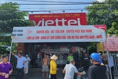 Điểm giao dịch nơi xảy ra vụ cướp. (Ảnh: TTXVN phát)