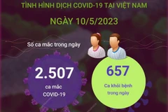 [Infographics] Cập nhật tình hình dịch COVID-19 ở Việt Nam ngày 10/5