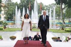 Đại sứ Israel Yaron Mayer đến trình Quốc thư. (Ảnh: Thống Nhất/TTXVN)