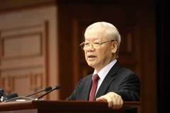 Tổng Bí thư Nguyễn Phú Trọng, Trưởng ban Ban Chỉ đạo phòng, chống tham nhũng, tiêu cực sẽ chủ trì hội nghị sơ kết 1 năm hoạt động của Ban Chỉ đạo cấp tỉnh, thành phố. (Ảnh: Phương Hoa/TTXVN)