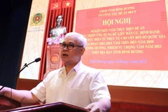 Ông Nguyễn Văn Lợi, Bí thư Tỉnh ủy phát biểu chỉ đạo tại hội nghị. (Nguồn: báo Bình Dương)