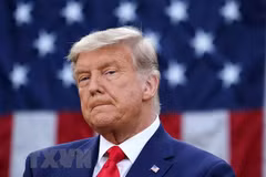 Ông Donald Trump, lúc đương nhiệm Tổng thống Mỹ, dự một sự kiện ở Washington, DC ngày 13/11/2020. (Ảnh: AFP/TTXVN)